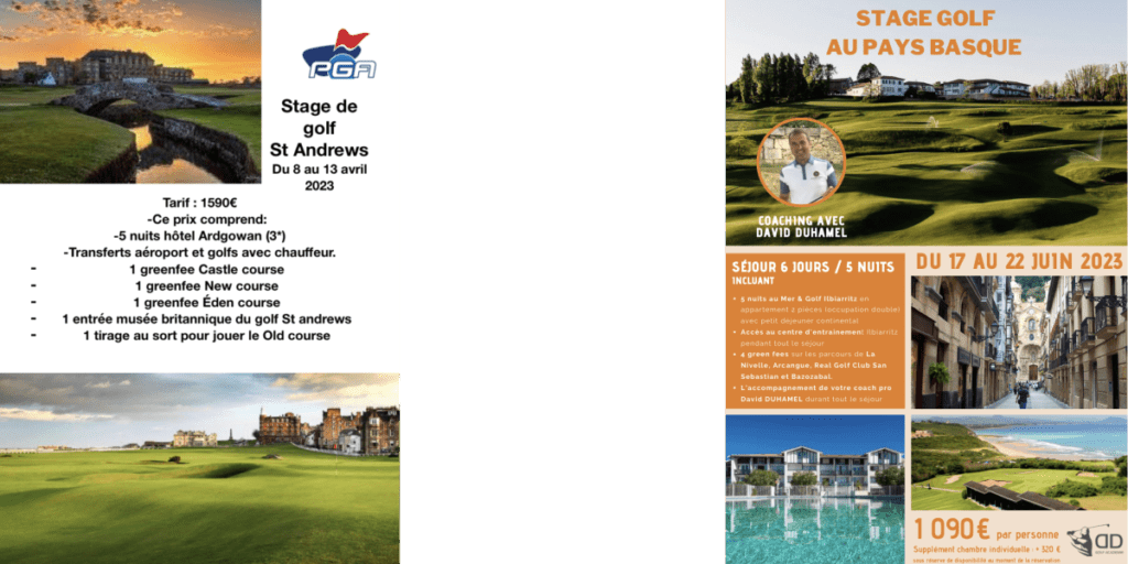 Golf stage david duhamel